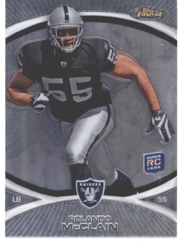 2010 Topps Finest Football Card #119 Rolando McClain Rookie Oakland Raiders