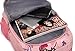Eshops Flowers Pattern Primary School Bookbag Girls Backpack Book Bags Rose Red