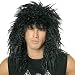 Rock Star 80's Wig-Black Adult (One Size)