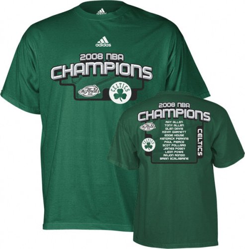 Boston Celtics 2008 NBA Champions Roster T-Shirt