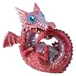 Hungry Red Baby Dragon Figurine - Cold Cast Resin - 2.75'' Height