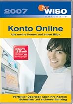 WISO Konto Online 2007, CD-ROM Alle meine Konten auf einen Blick! Perfekter Überblick über Ihre Konten. Schnelles und sicheres Homebanking inkl. iTAN-Unterstützung! ... und Lastschriften, Kontoauszüge abrufen,