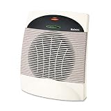 Holmes Products – Holmes – Energy Saving 1500W Heater Fan, Plastic Case, 7-3/4 x 12-3/8 x 14-1/2, Black/GY – Sold As 1 Each – Eco-smart technology reduces the amount of electricity used by 25%. – Pre-programmed, four-hour cycle continually alternates between two settings. – Runs on full power for 10 minutes and then switches to lower power for 20 minutes. – The Cool Touch plastic housing adds even more safety, while the carry handle is convenient for transportation. -