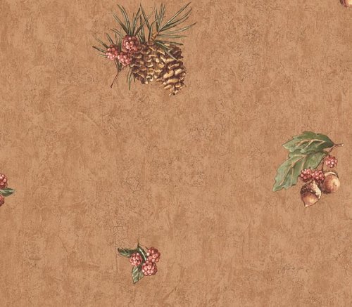 Acorn & Leaf Wallpaper (WL5583L)
