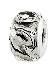 Sterling Silver Reflections Molded with Swarovski Elements Bead
