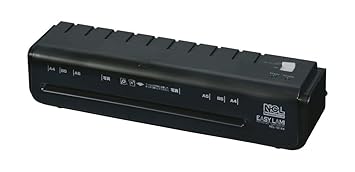 【クリックで詳細表示】ナカバヤシ パーソナルラミネーター A4 2本ローラー ブラック NEL-101A4D： 文房具・オフィス用品
