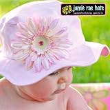 jamie rae hats(ジェイミーレイハット)　サンハット　ＺＩＰ袋入り (Lサイズ・内寸約51cm, ペールPKｘペールPKデイジー)