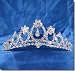 Bridal Wedding Tiara Comb With Flower Crystal Center 62094