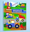 Olive Kids - Under Construction Personalized Canvas Art