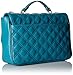 Anne Klein Dressed to Quilt Medium Shoulder Bag, Lagoon/Lagoon