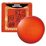 ナチュラルガーデン 琉球紅泥石鹸5個セット 泡立てネット付の画像