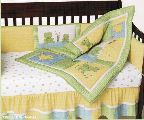 Frog Pond Crib Bedding 4-piece Set