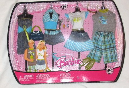 51dxnkQgH7L Barbie and Ken Dolls Matching Clothes