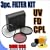 3 Piece Filter Kit UV, FD, CPL 30.5mm Filters w/ Hard Case for JVC GZMG130, GZMG150, GZMG155, GZMG21, GZMG255, GZMG27, GZMG330, GZMG335, GZMG360, GZMG365, GZMG37, Series 1-3 Camcorders + MORE!!!