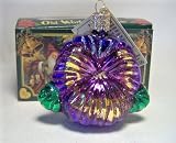 Old World Christmas Ornament Purple Pansy