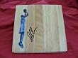 Peja Stojakovic Autographed New Orleans Hornets Photo Floorboard, Sacramento Kings, Proof Photo of Peja Signing This Exact Floorboard for Us.