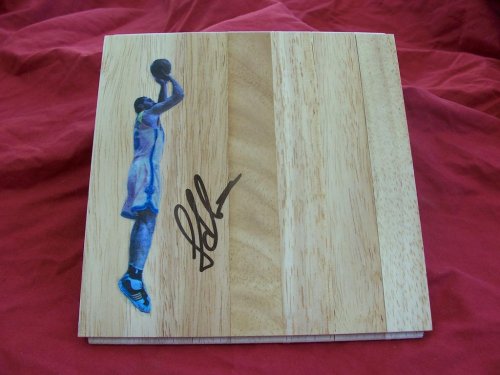 Peja Stojakovic Autographed New Orleans Hornets Photo Floorboard, Sacramento Kings, Proof Photo of Peja Signing This Exact Floorboard for Us.