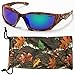 VertX Mens Camouflage Sunglasses Sport Fishing Hunting Outdoor Free Camo Pouch