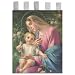 Church Banner - Madonna with Child - Cotton Canvas with Archival Inks and UV Coating - Border Rings for Rod Hanging. Print Size 24"x36"