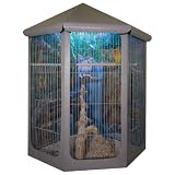 Canary Parakeet Cockatiel LoveBird Finch Bird Cages - 18"x14"x60"-6804BLK
