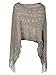AshopZ Womens Soft Knit Shawl Wrap Fashion Tassel Edge Sweater with Sequins