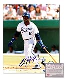 Autographed Bo Jackson Photo - Kansas City Royals MLB 8x10 Home Jersey