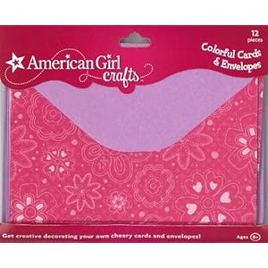 American Girl Crafts Cards Envelopes, Warm Colors