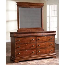 Broyhill 4310-230 Nouvelle Nine Drawer Dresser in Warm Cherry