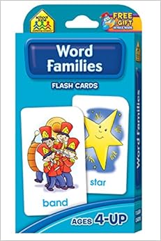 Word Families Flash Cards: School Zone Publishing Company Staff
