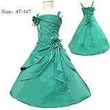 Candykids 女の子フォーマルドレス 子供ワンピース ガールズフォーマル キッズドレス ピアノ 演奏会 発表会 結婚式ドレス ワンピース 入園式ワンピース コンサート 七五三 卒業式 花　可愛い