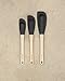 Epicurean Silicone Series Utensils, Small Spatula, Natural with Black