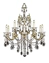 Pecaso Lighting 4900-6-3-AG HH Romanza Crystal Chandelier