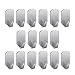 Labkiss 3 M Adhesive, Super Power Heavy Duty J, Drill, NO Mark, Waterproof, Wall Mount Hooks for Coat Towel Robe Key, Design for Hotel Bedroom Bathroom Kitchen Cabinet Shower, 16 Pack, Wide