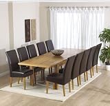 Rustique Solid Oak Extending Dining Table