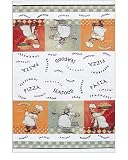 ITALIAN Bistro FAT CHEF kitchen dish TOWEL border desig