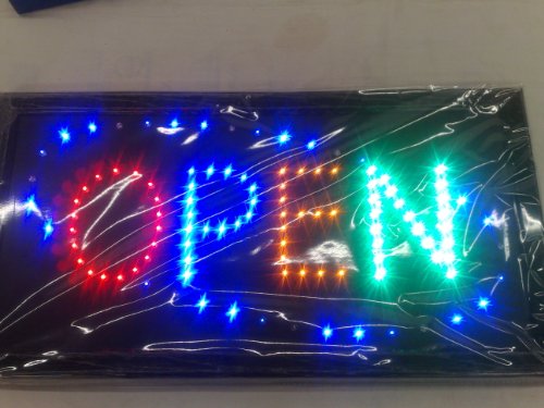 Bright 4 Colors with flashing Open LED Sign 19