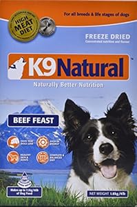 K9 Natural Raw Freeze Dried Beef Dog Food- 8lb box K9 Natural Raw Freeze Dried Beef Dog Food- 8lb box