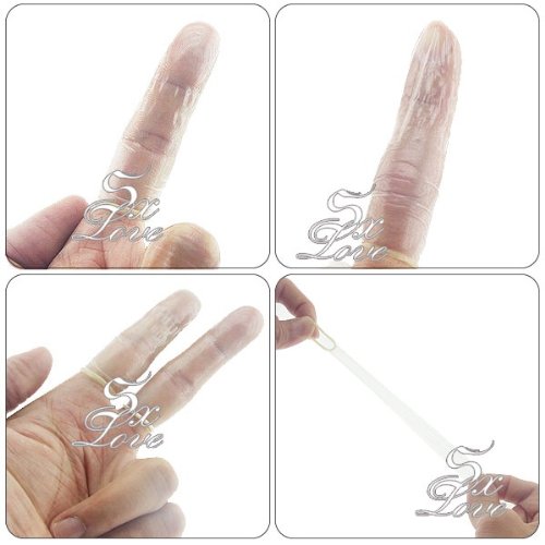 JS® 0.06mm New Generation for Couple Sex Safety, Finger Condom, Two