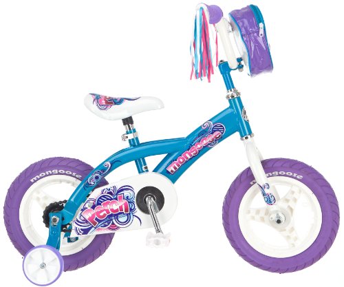 Mongoose Girl's Perch 12-Inch Bike, Blue