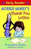 Horrid Henry's thank you letter