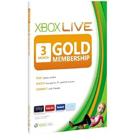 Xbox LIVE Gold 3-Month Membership Card (Xbox 360)