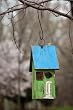 Rustic Wooden Cottage Birdhouse