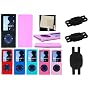 BIG Grip Silicone Skin Case Cover with Screen Protector for the New Apple iPod Nano Nano-Chromatic 4th Generation 8gb 16gb + Young Micro (Black) Silicone Skin Shoe Pouch compatible with Nike+ Sensor