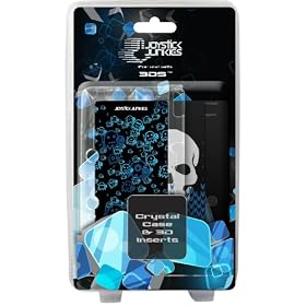 EXSPECT JOYSTICK JUNKIES NINTENDO 3DS CRYSTAL CASE - BLACK [CARDBOARD PACKAGING]