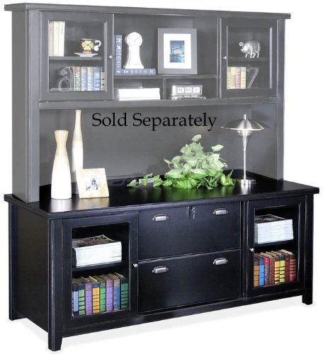 Kathy Ireland Home by Martin Furniture Tribeca Loft Black Storage Credenza