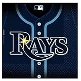 Costumes 203772 Tampa Bay Rays Baseball- Lunch Napkins