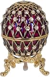 Jewelry : Red Royal Egg Trinket Box