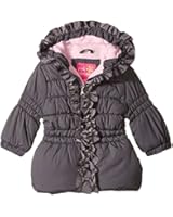 Pink Platinum Baby Girls' Grosgrain Detail Puffer
