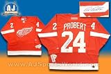 Signed Bob Probert Jersey - Detroit Red Wings - Autographed NHL Jerseys