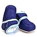 Enteer Infant Waterproof Snow Boots Premium Soft Sole Anti-Slip Warm Winter Prewalker Toddler Boots (7-12months, navy)